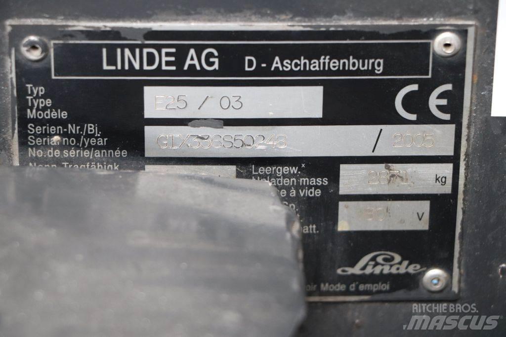 Linde E25S/03 Elektrostapler