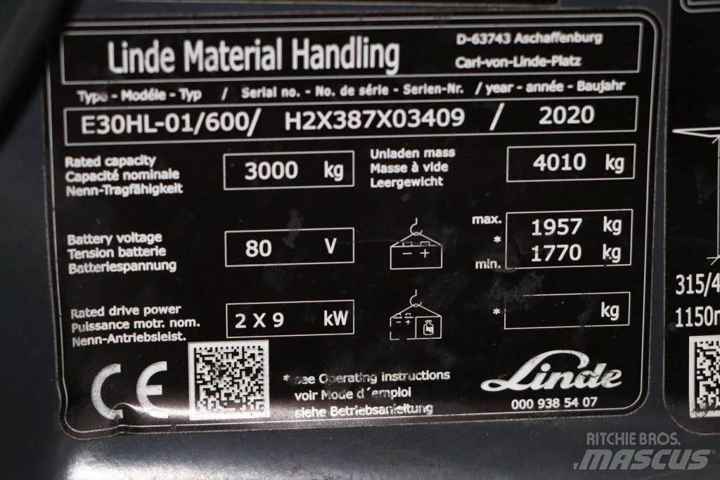 Linde E30HL-01/600 Elektrostapler