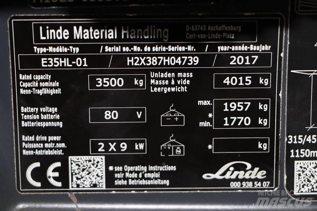 Linde E35HL-01 Elektrostapler