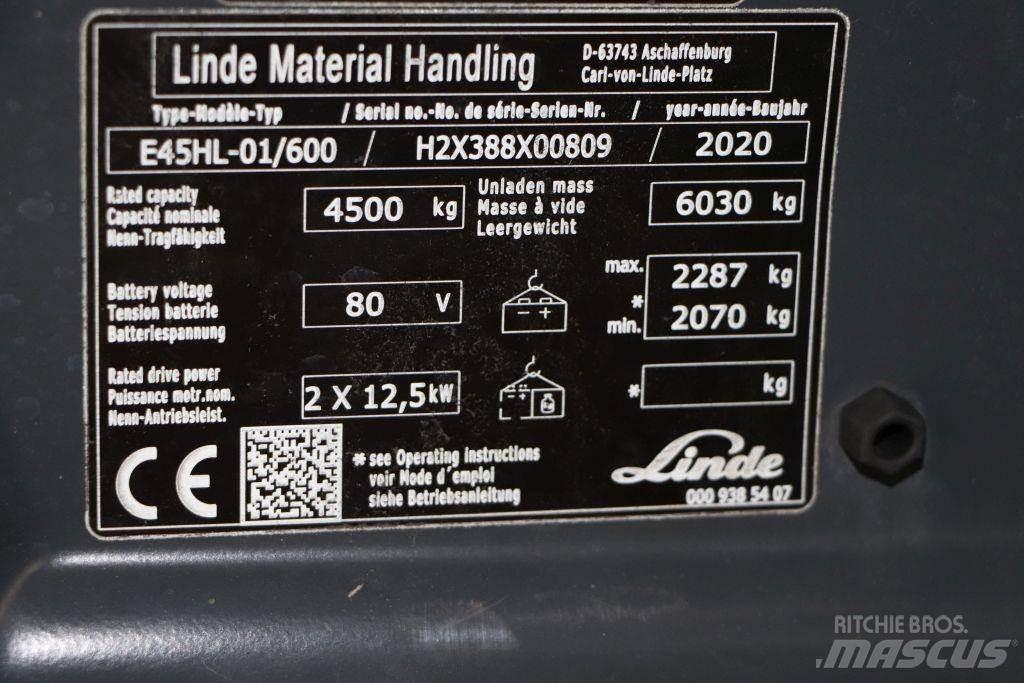 Linde E45HL-01/600 Elektrostapler