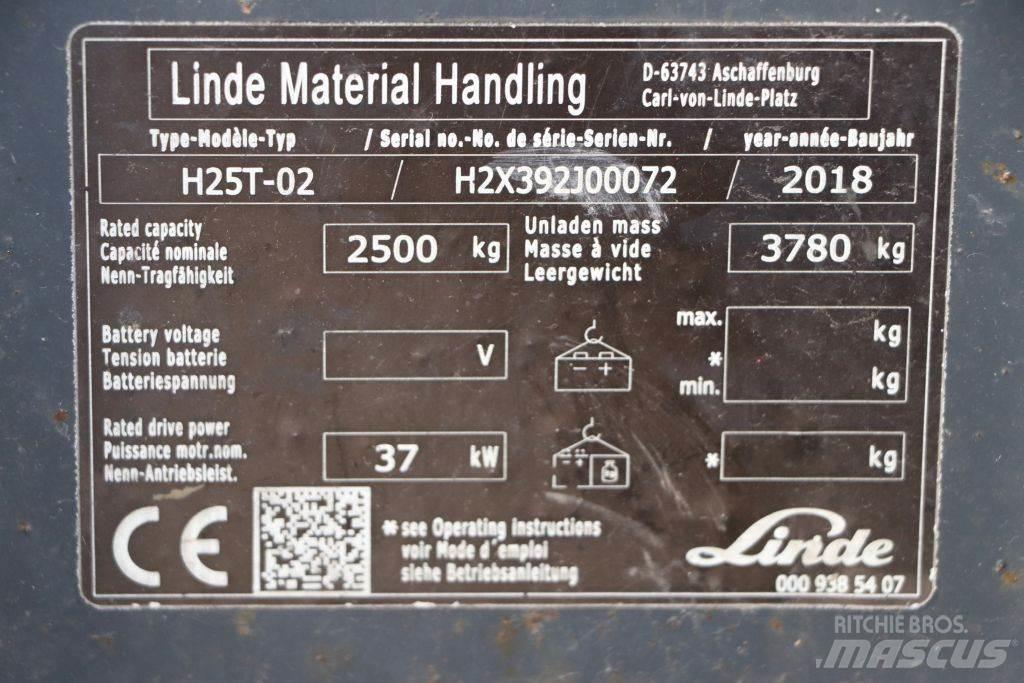 Linde H25T-02 Gasstapler