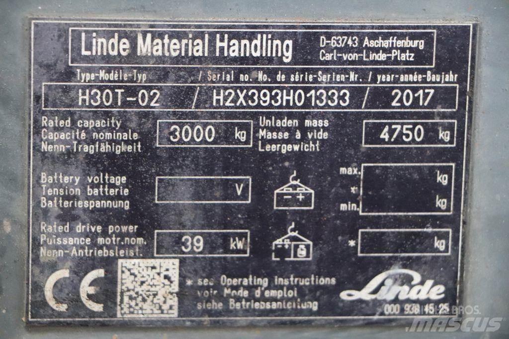 Linde H30T-02 Gasstapler