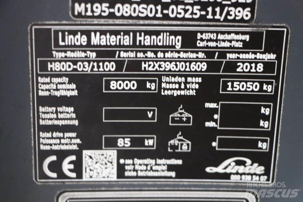 Linde H80D-03/1100 Dieselstapler