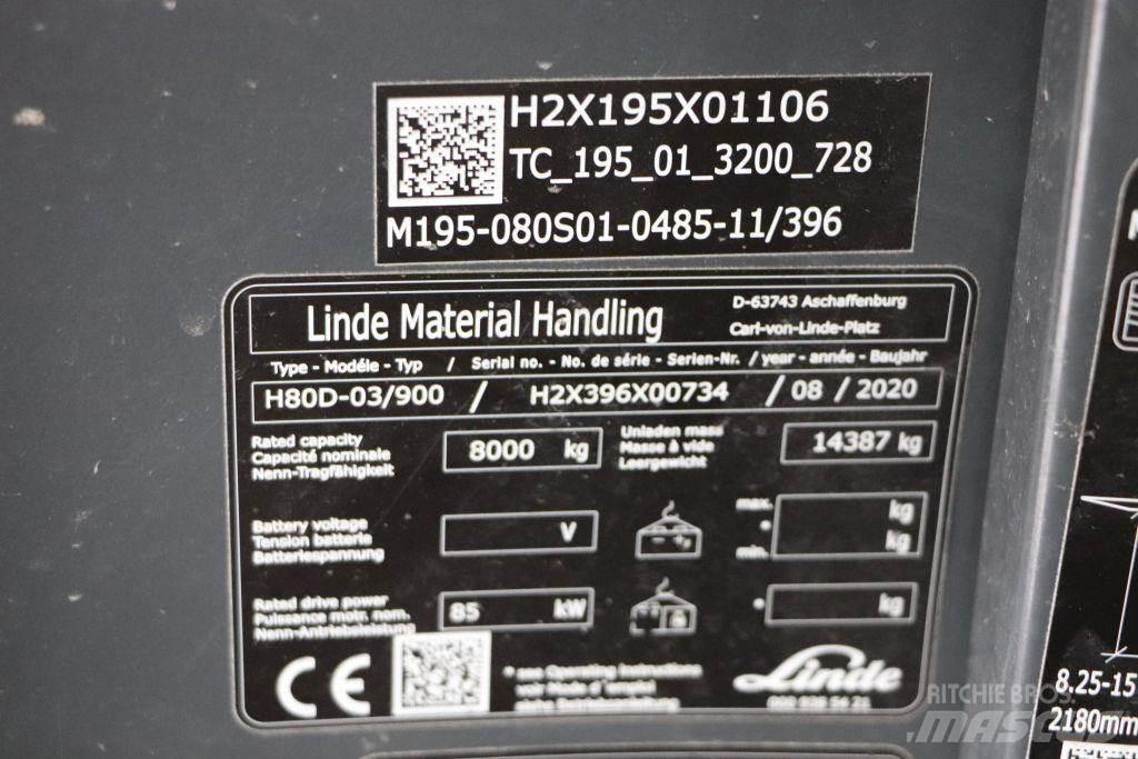 Linde H80D-03/900 Dieselstapler