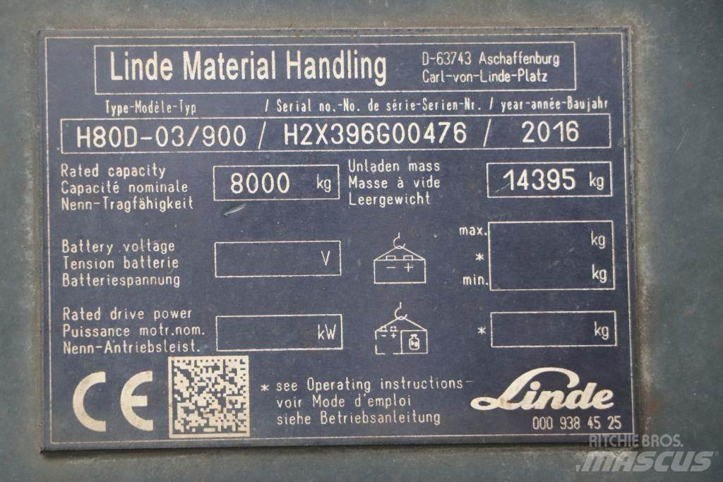 Linde H80D-03/900 Dieselstapler