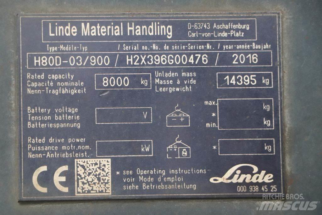 Linde H80D-03/900 Dieselstapler