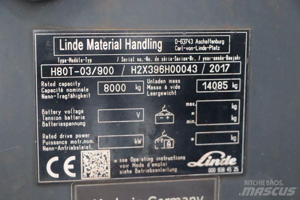 Linde H80T-03/900 Gasstapler