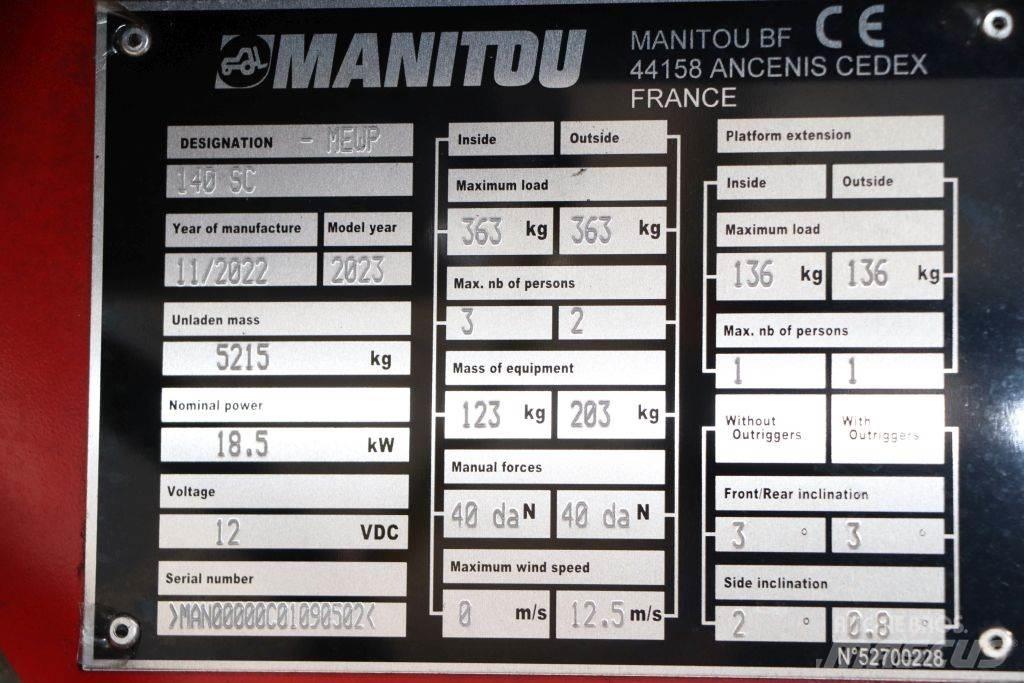 Manitou 140 SC Scheren-Arbeitsbühnen
