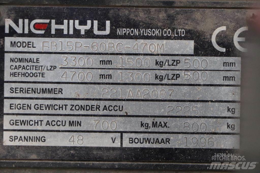 Nichiyu FB15P-60BC Elektrostapler