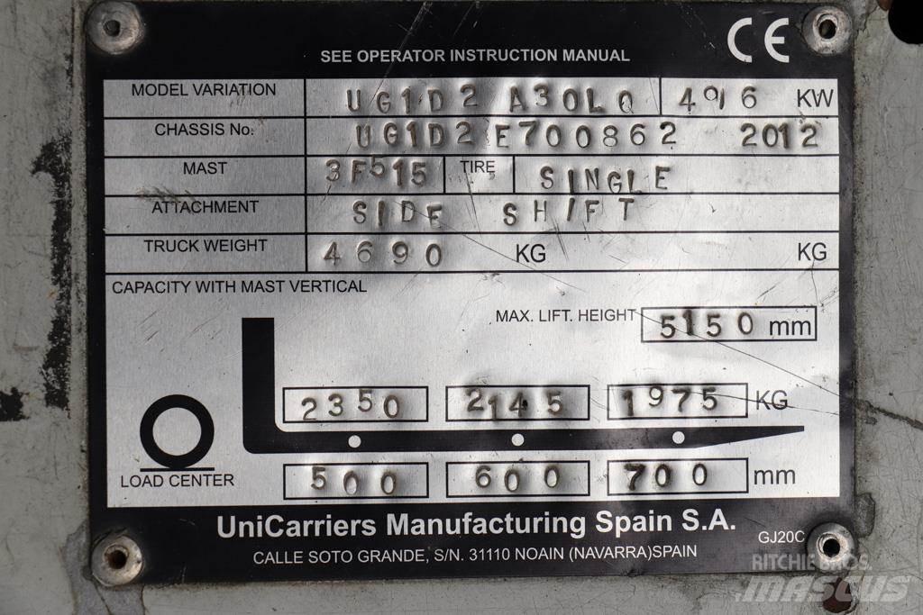 Nissan UG1D2A30LQ Gasstapler