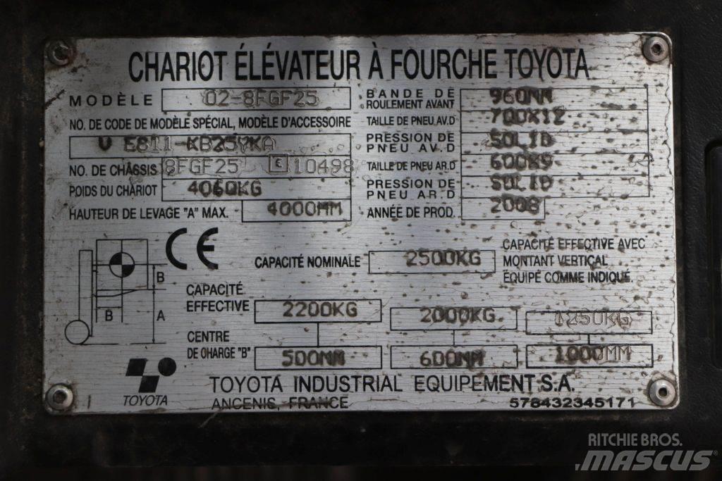 Toyota 02-8FGF25 Gasstapler