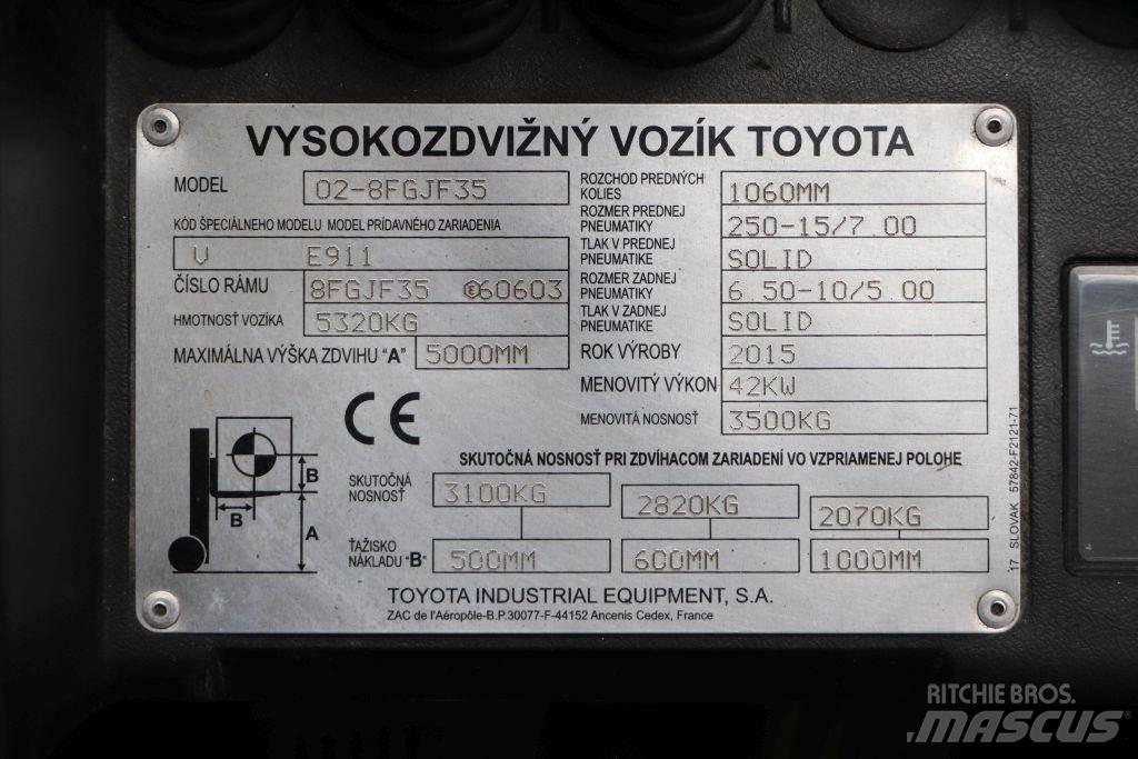 Toyota 02-8FGJF35 Gasstapler