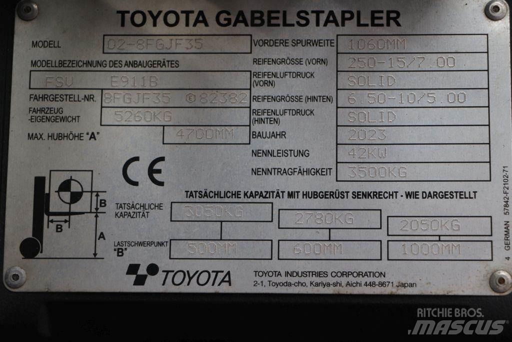 Toyota 02-8FGJF35 Gasstapler