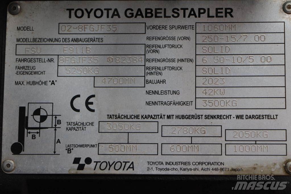 Toyota 02-8FGJF35 Gasstapler