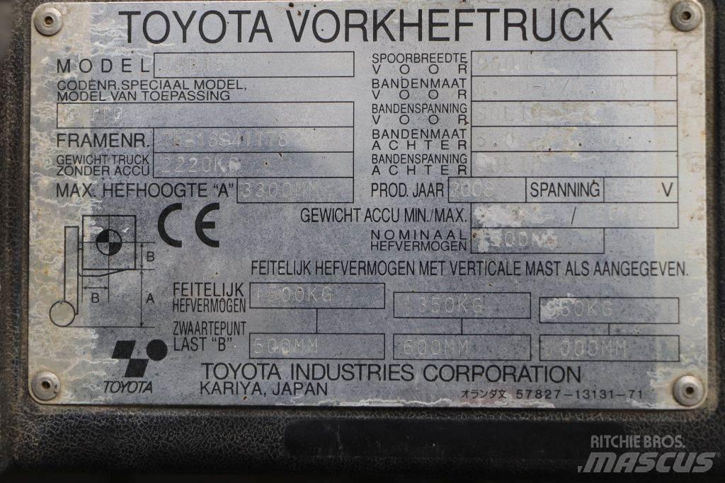 Toyota 7FB15 Elektrostapler