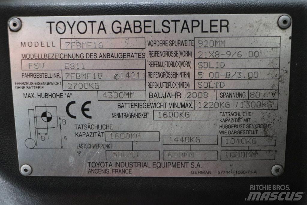 Toyota 7FBMF16 Elektrostapler