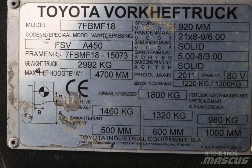 Toyota 7FBMF18 Elektrostapler