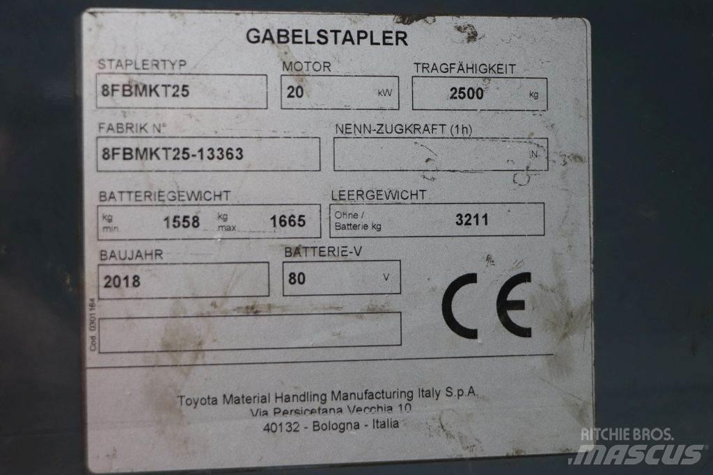 Toyota 8FBMKT25 Elektrostapler