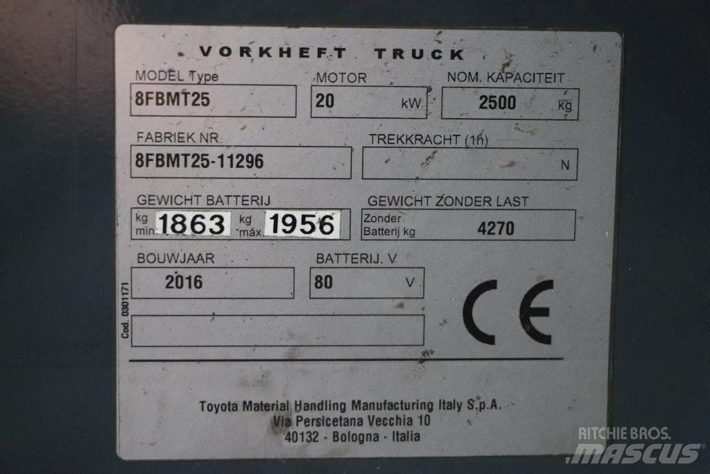 Toyota 8FBMT25 Elektrostapler
