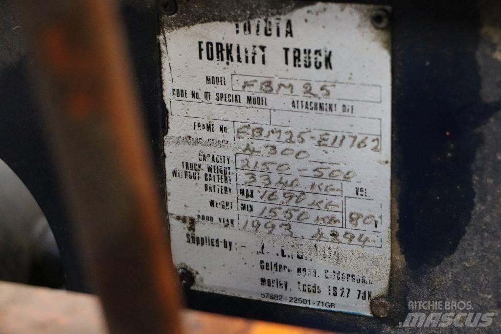 Toyota FBM25 Elektrostapler