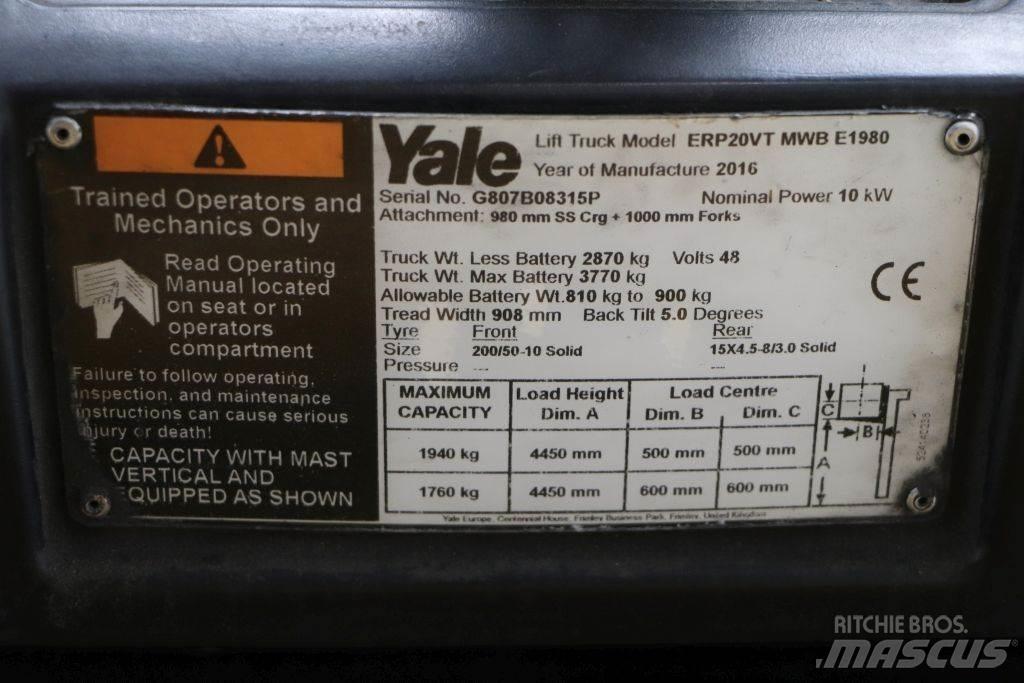 Yale ERP20VT Elektrostapler