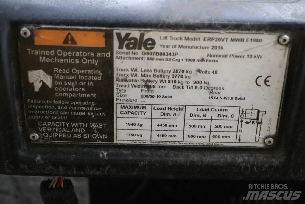 Yale ERP20VT Elektrostapler