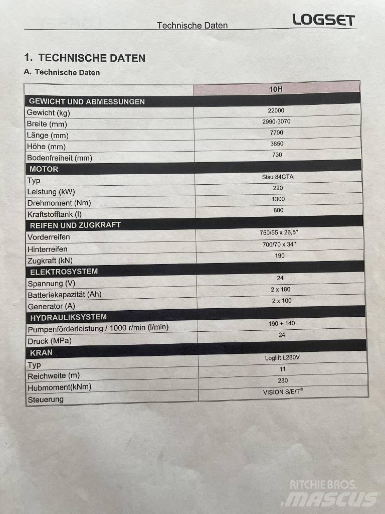 Logset 10H Harvester