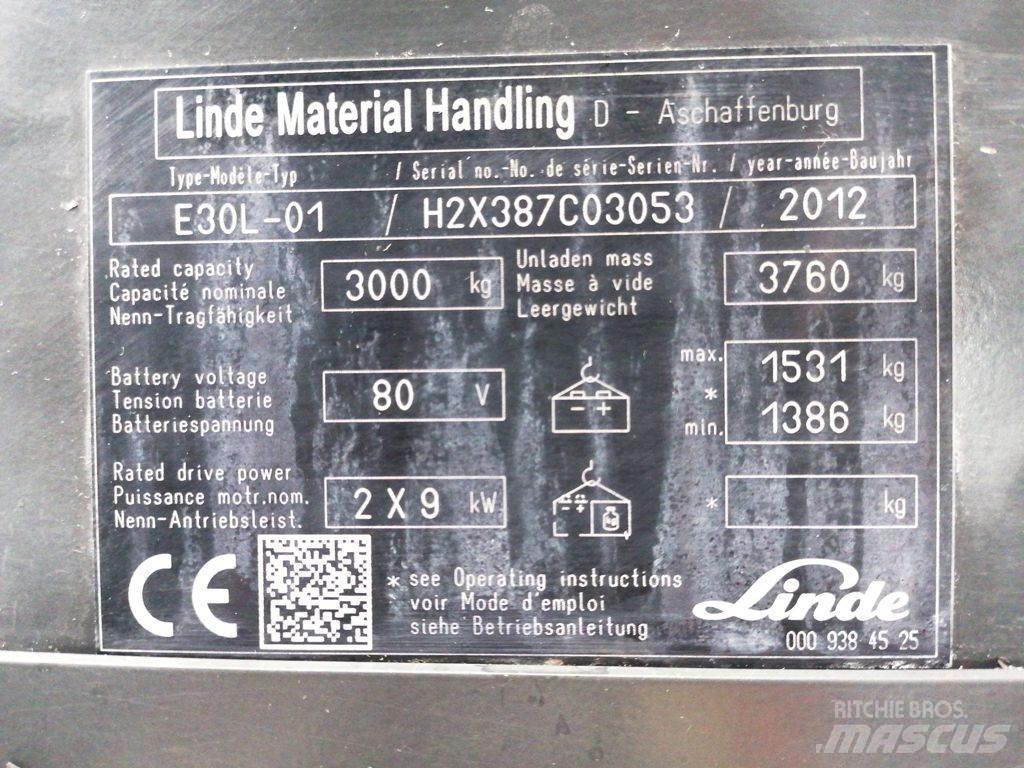 Linde E30L-01 Elektrostapler