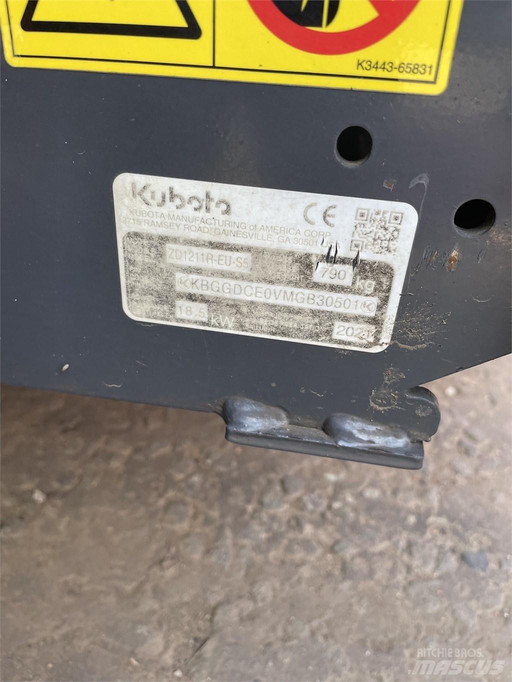 Kubota ZD 1211 Reitermäher