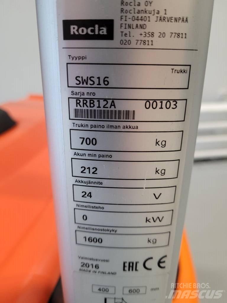 Rocla SWS 16 Deichselstapler