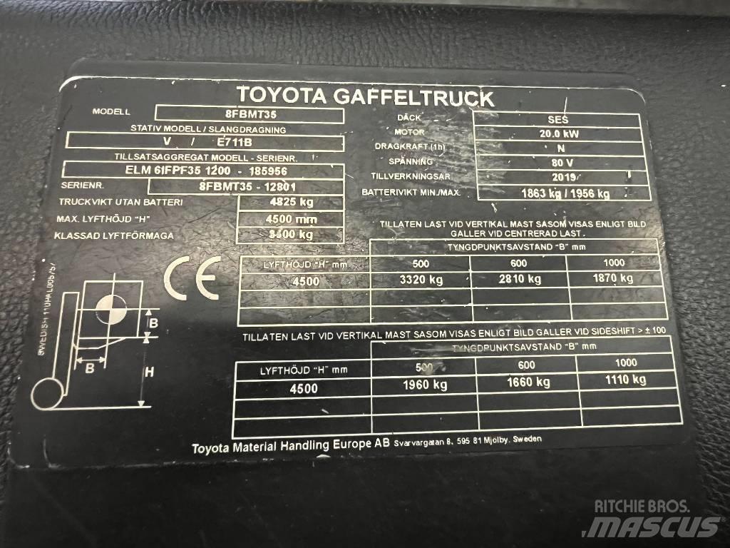 Toyota 8 FBMT 35 Elektrostapler