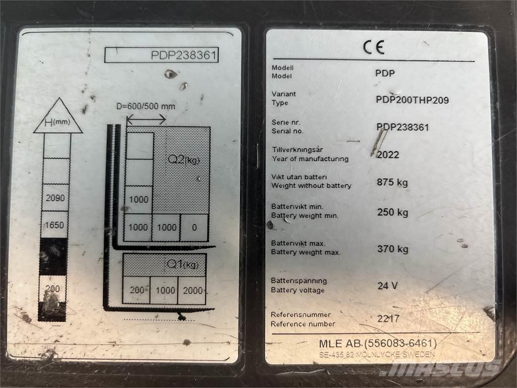 Atlet PDP200 Selbstfahrstapler