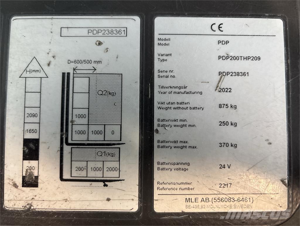 Atlet PDP200 Selbstfahrstapler