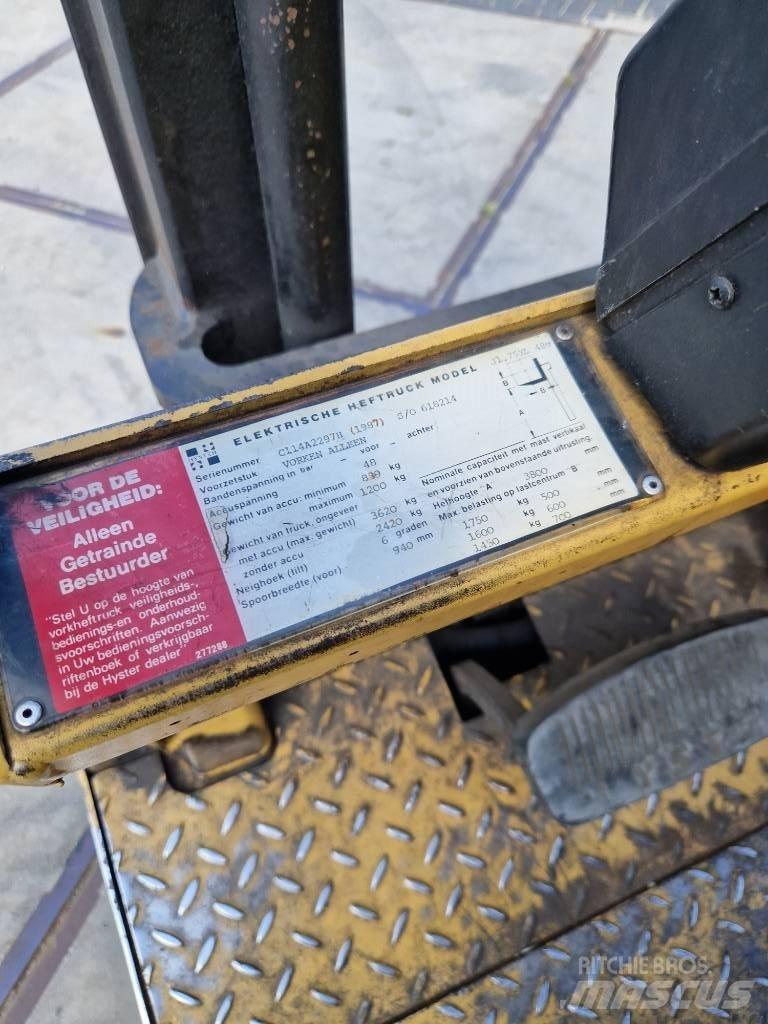 Hyster J 1.75xl Elektrostapler