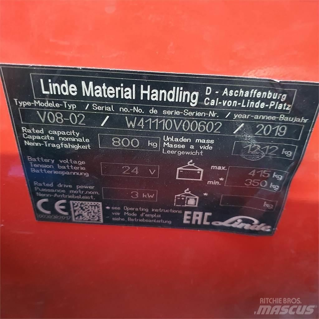 Linde V08-02 Mittelhub-Kommissionierer