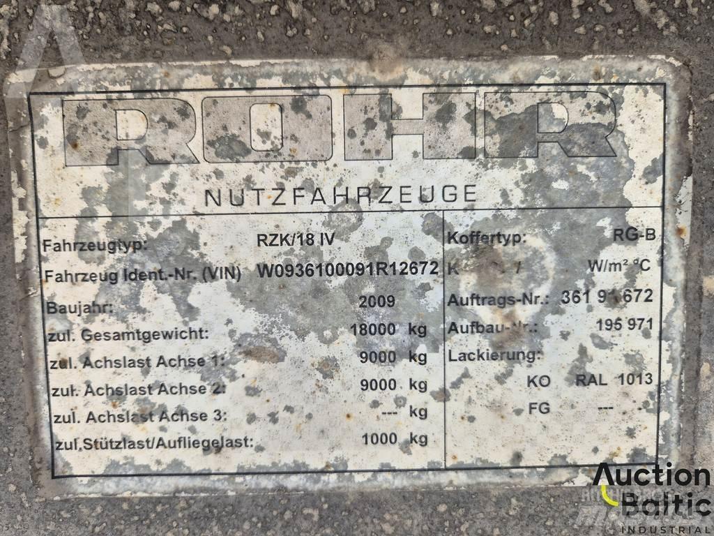 Rohr RZK 18 IV Curtainsiderauflieger