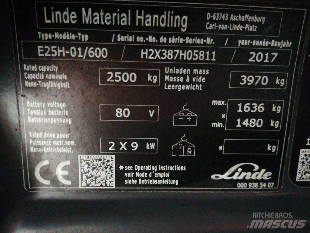 Linde E25H-01/600 Elektrostapler