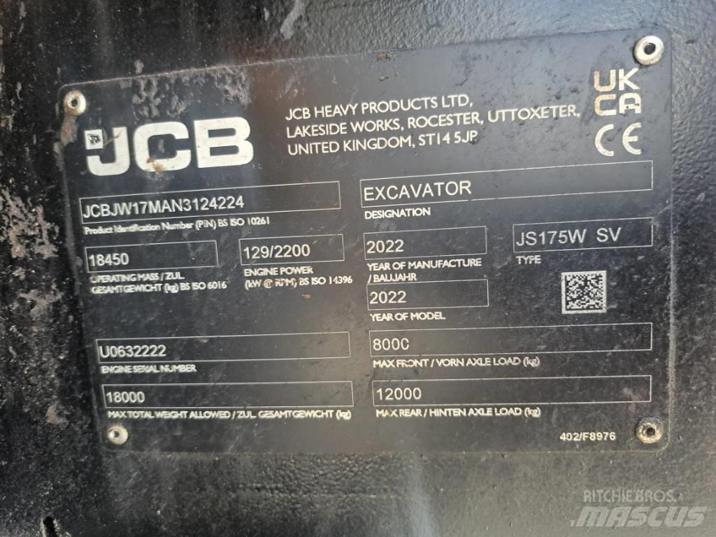 JCB JS 175 W Mobilbagger