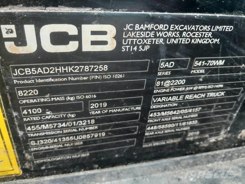 JCB 541-70 Teleskoplader für Landwirtschaft