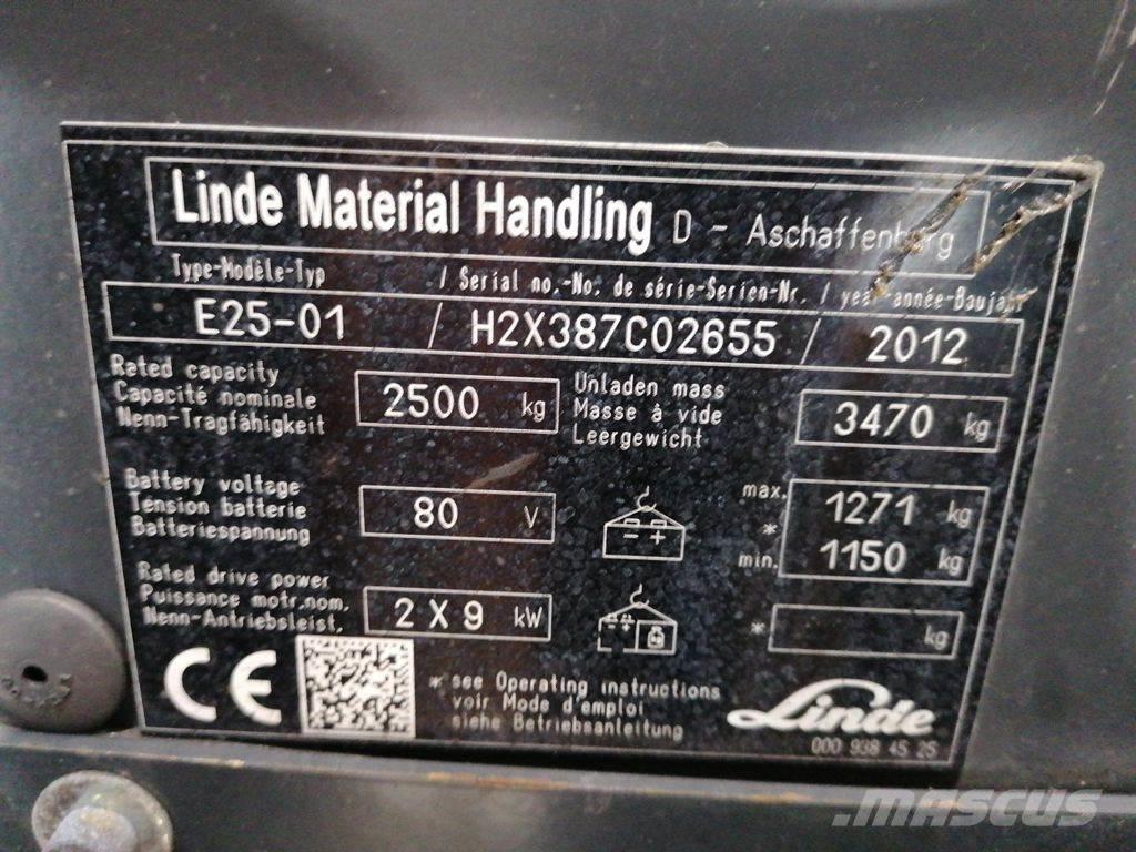 Linde E25-01 Elektrostapler