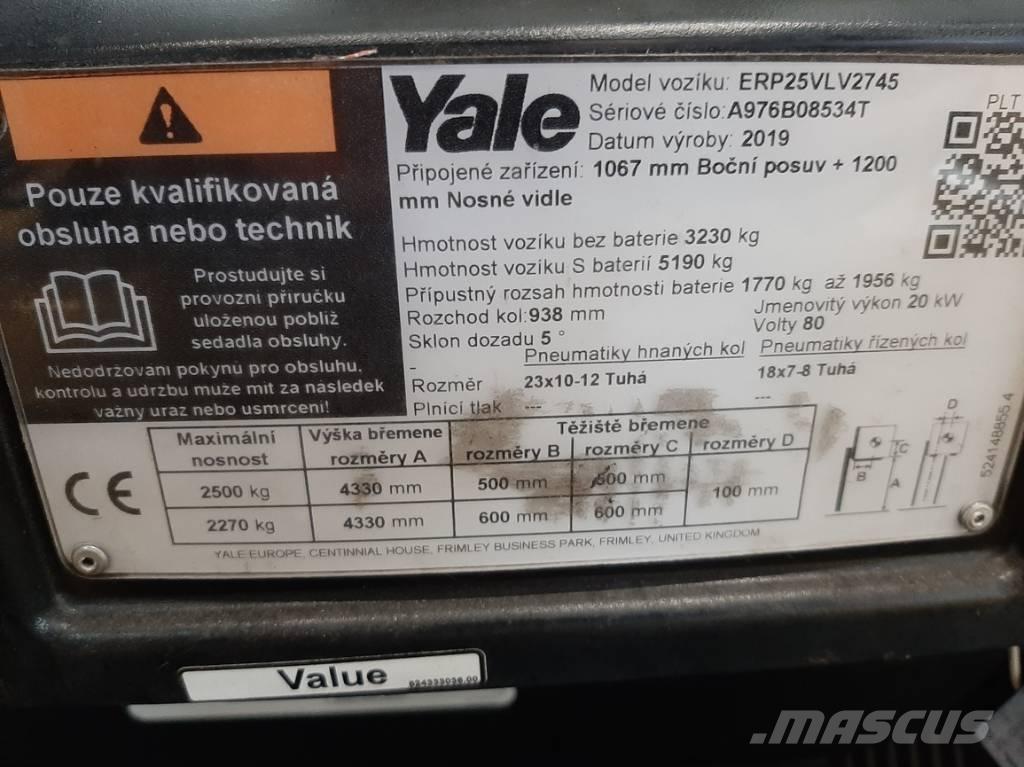 Yale ERP 25 VL Elektrostapler