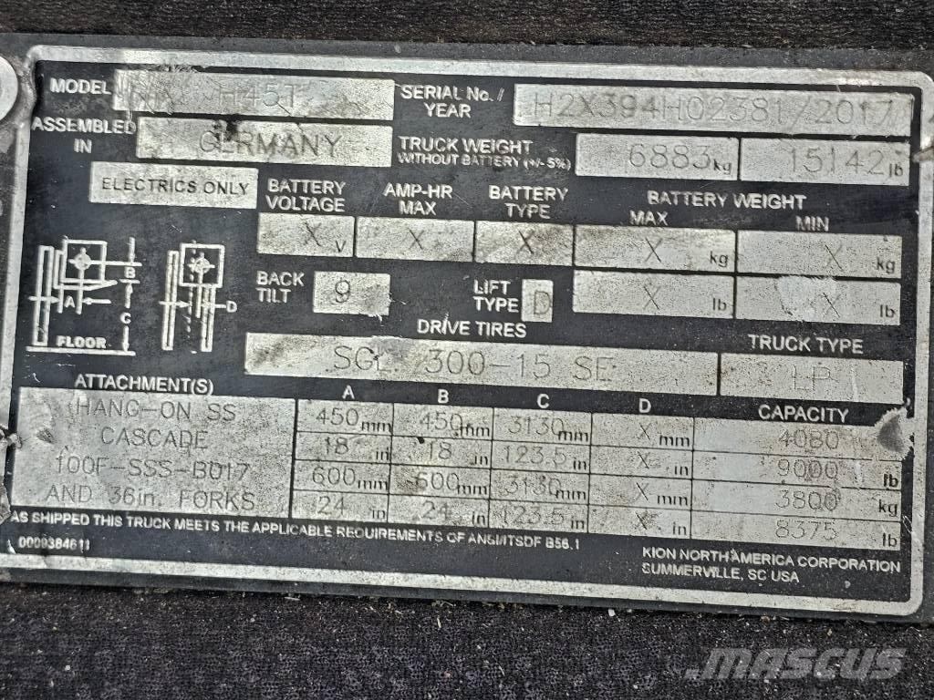 Linde H45T Gasstapler