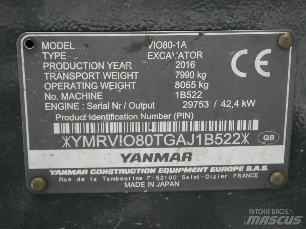 Yanmar Vio 80-1A Midibagger  7t - 12t