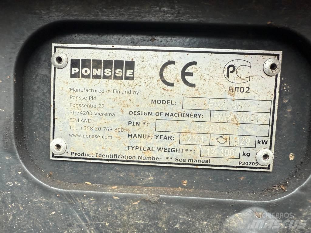 Ponsse ELK 8W Forwarder
