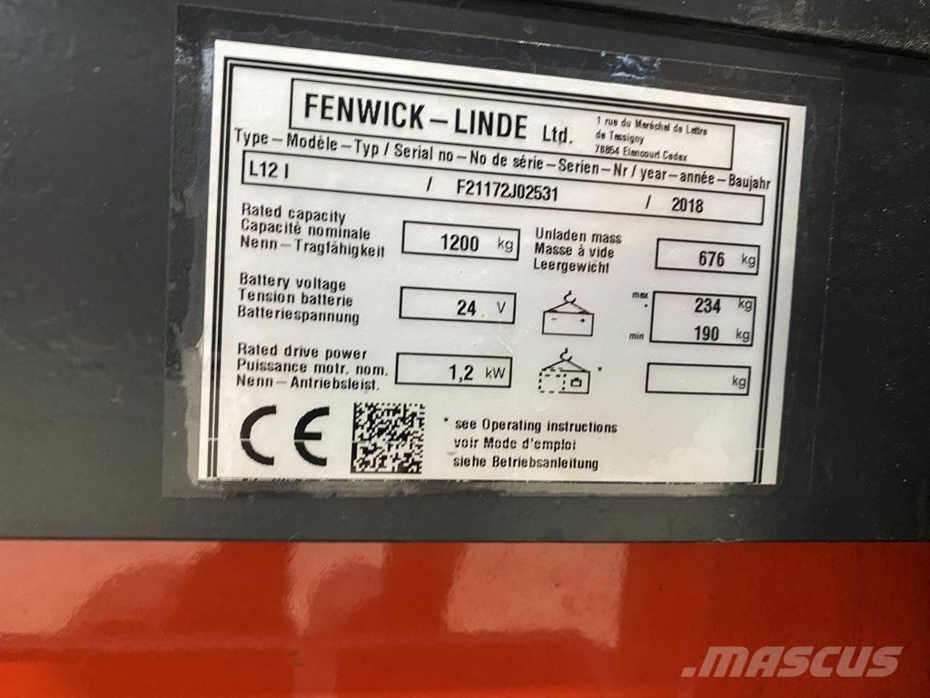 Linde L12 I Deichselstapler