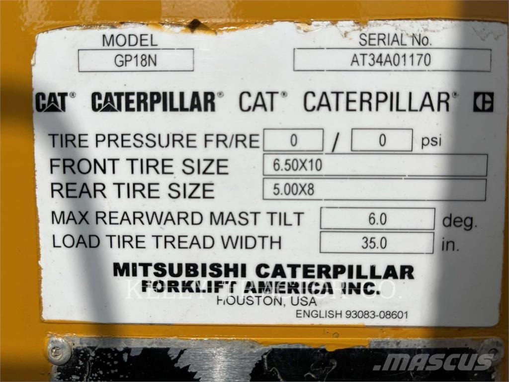 CAT MCFGP18N5 Gasstapler