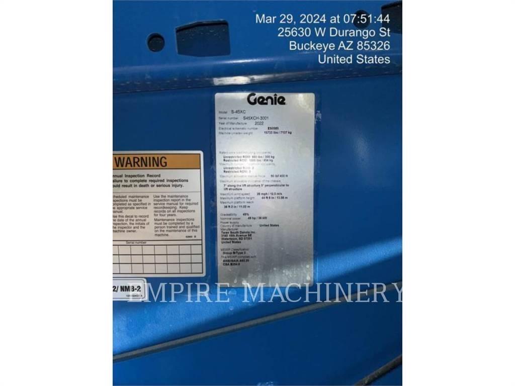 Genie S45 XC Gelenkteleskoparbeitsbühnen