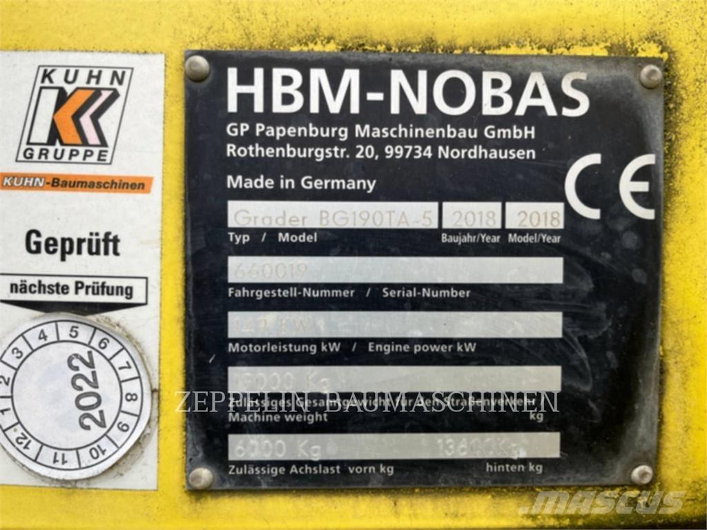 Nobas GMBH BG190T/TA- Grader