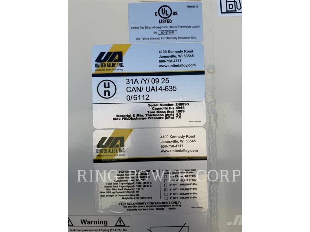 United 1250 GALLON Sonstige Baumaschinen