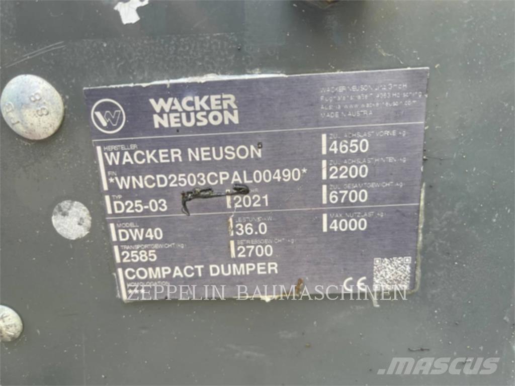 Wacker DW40 Dumper - Knickgelenk